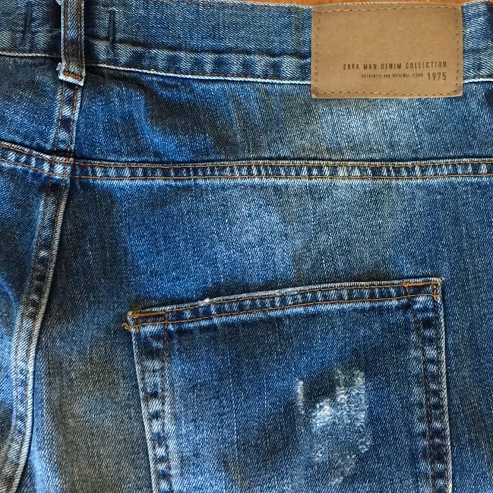Zara Man Destroyed Skinny Jeans